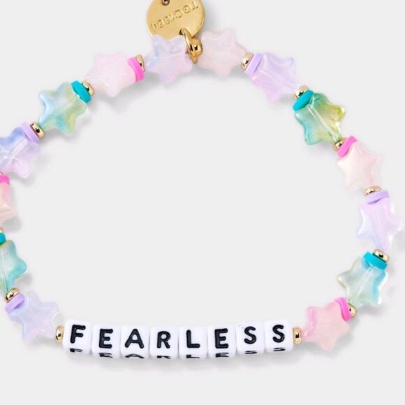 Little Words Project Fearless Beaded Stretch Bracelet - Picture 5 of 10